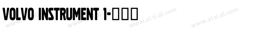 Volvo Instrument 1字体转换